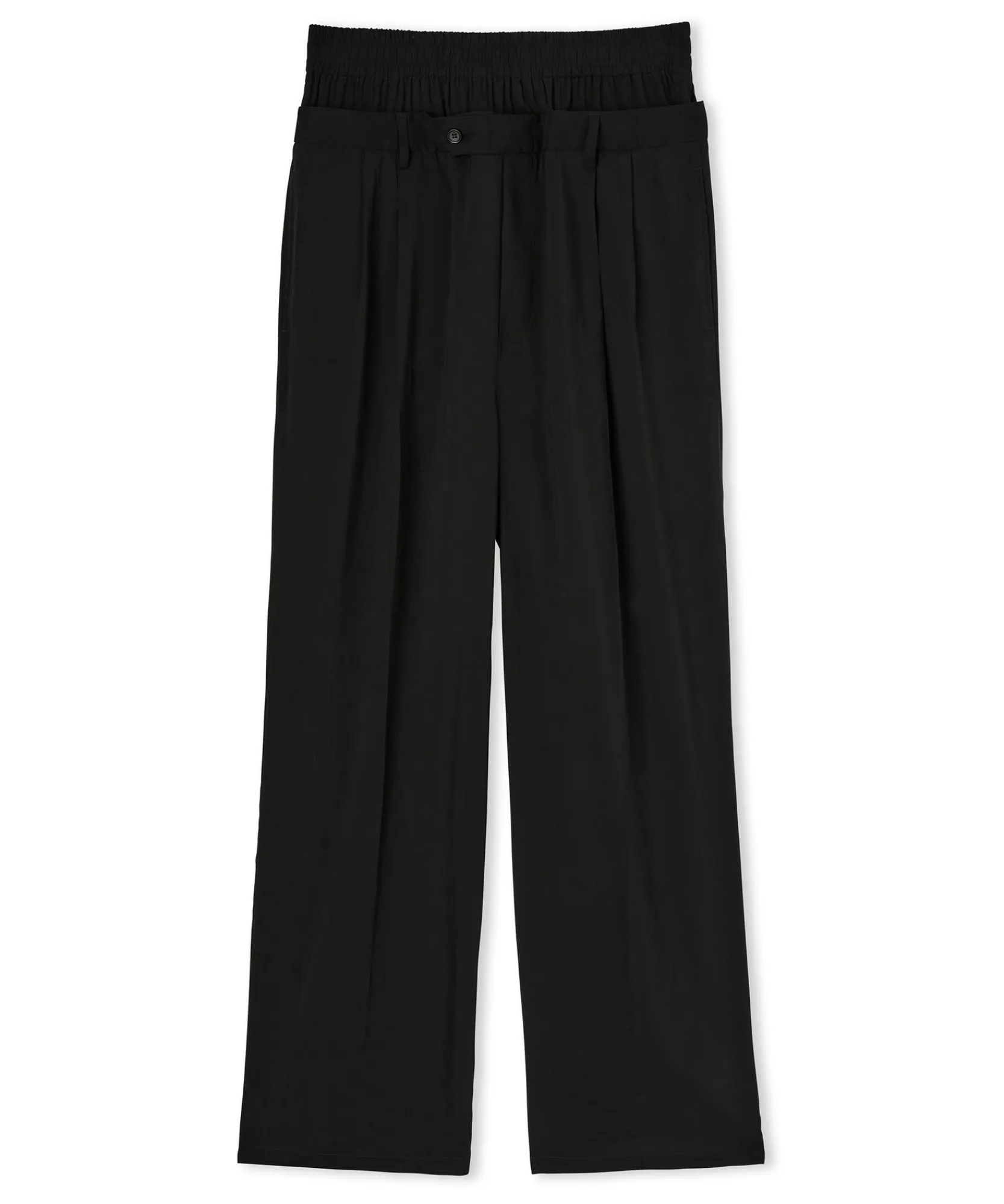 Pantaloni Tailoring Con Boxer Incorporato In Fresco Lana^MSGM Cheap