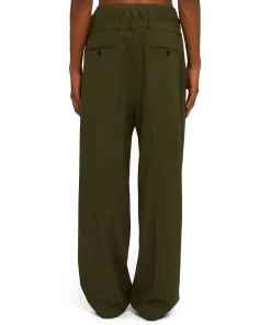 Pantaloni Tailoring Con Boxer Incorporato In Fresco Lana^MSGM Discount