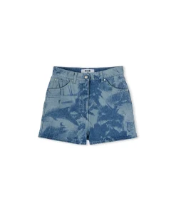 Shorts Di Denim Con Lavorazione "Surfer" A Laser^MSGM Discount