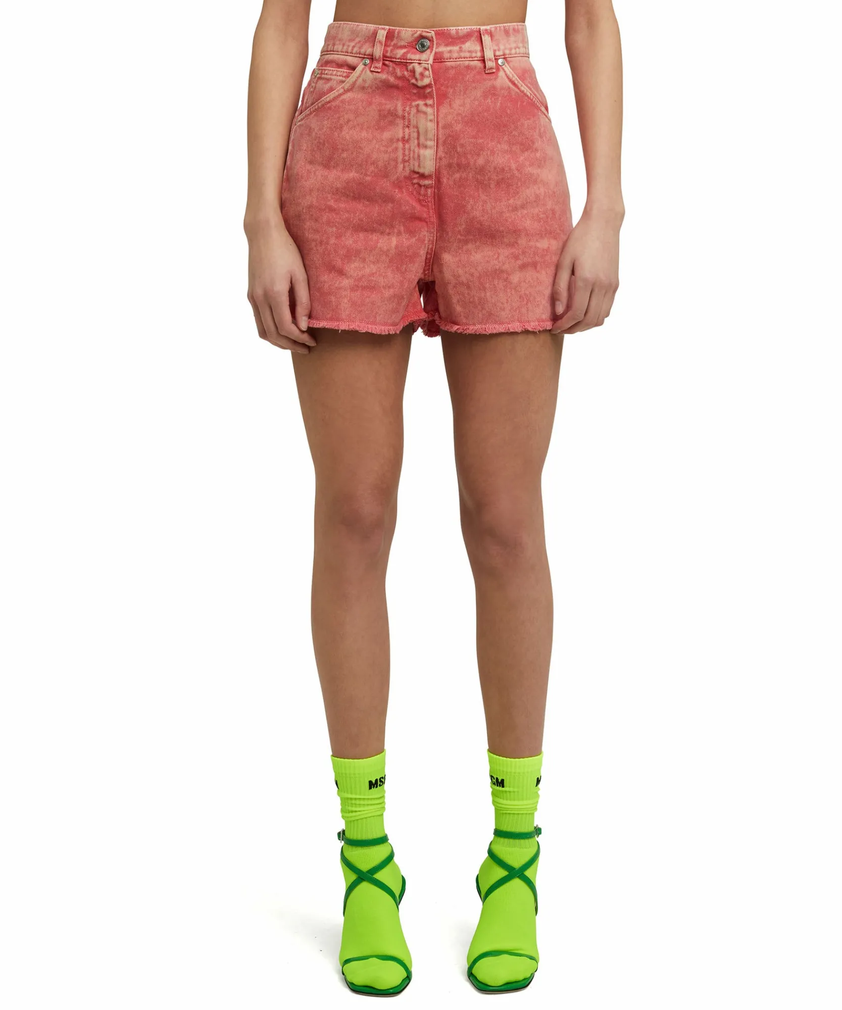Shorts In Bull Con Effetto "Marble"^MSGM Discount