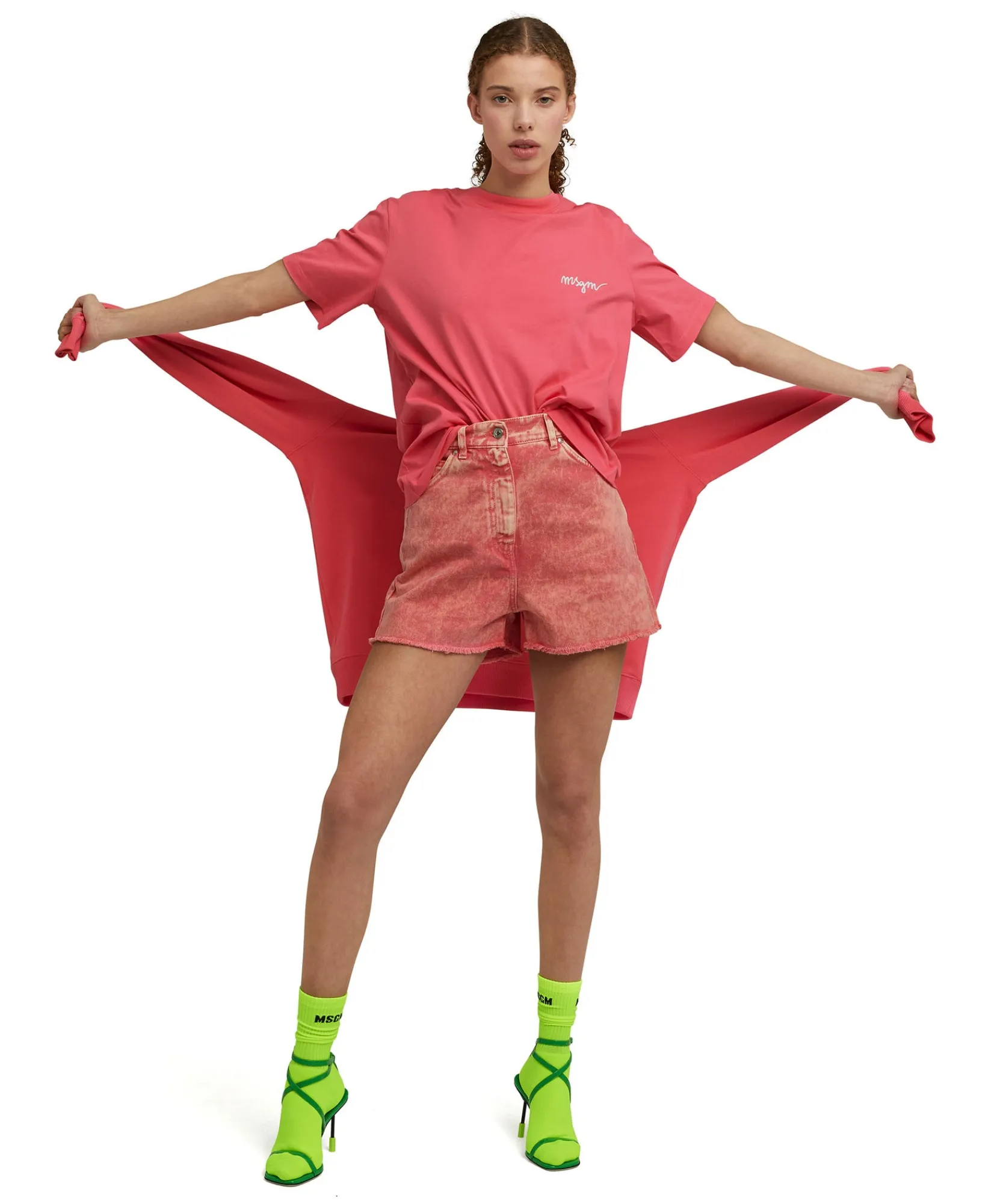 Shorts In Bull Con Effetto "Marble"^MSGM Clearance