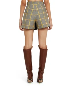 Skort In Prince Of Wales Con Design A Portafoglio^MSGM Hot
