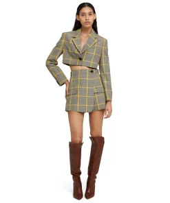 Skort In Prince Of Wales Con Design A Portafoglio^MSGM Cheap
