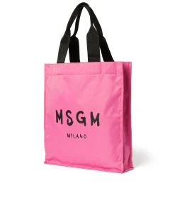 Tote In Nylon Signature Con Logo Pennellato^MSGM Online