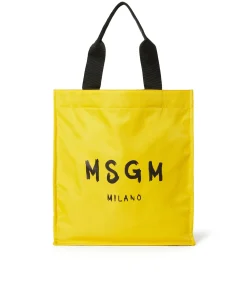 Tote In Nylon Signature Con Logo Pennellato^MSGM Flash Sale