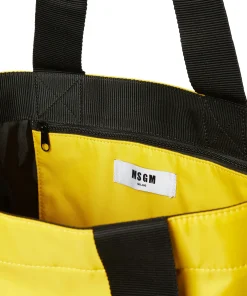 Tote In Nylon Signature Con Logo Pennellato^MSGM Flash Sale