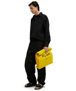 Tote In Nylon Signature Con Logo Pennellato^MSGM Sale