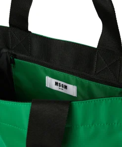 Tote In Nylon Signature Con Logo Pennellato^MSGM Hot