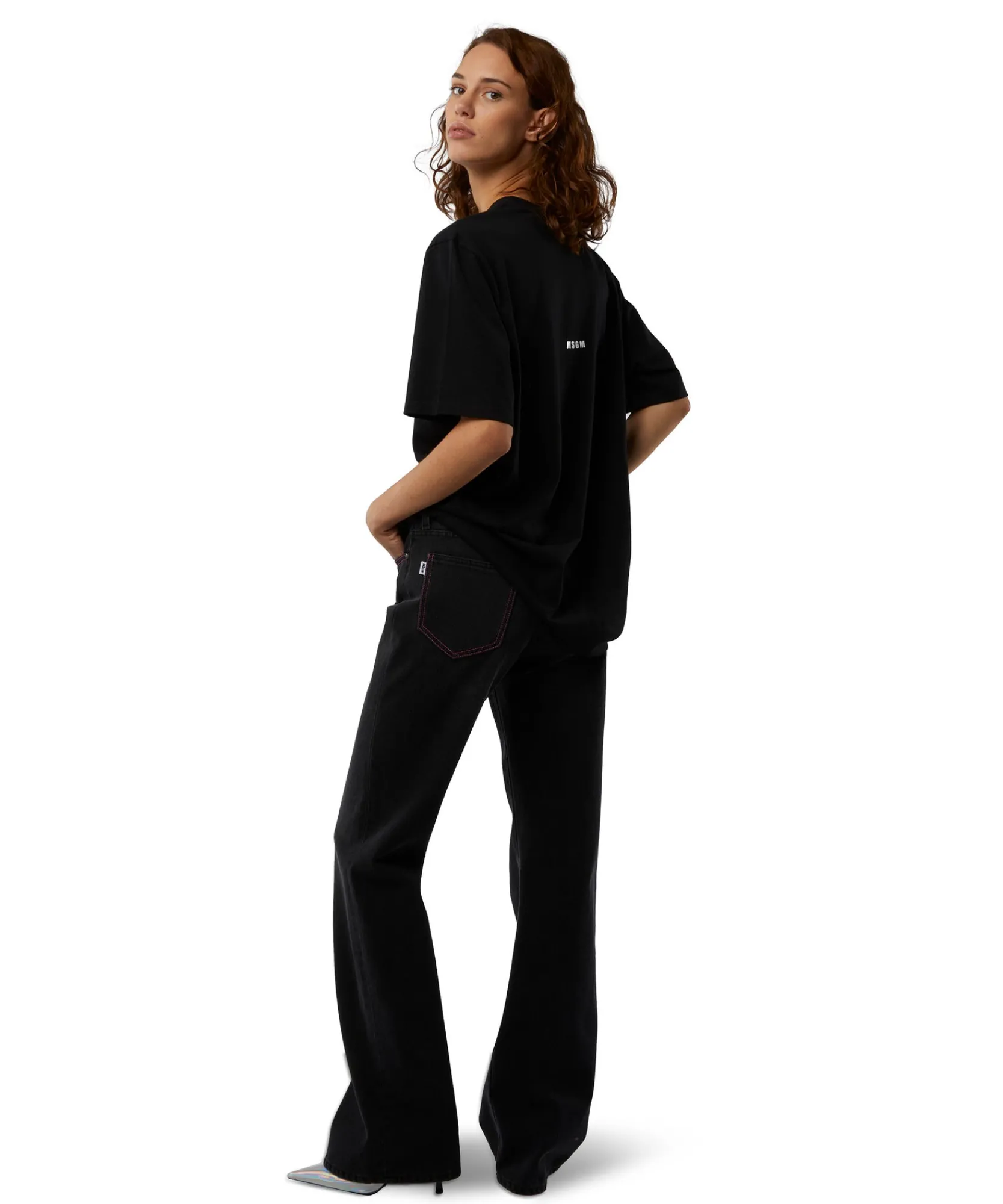 T-Shirt Girocollo Con Quote "Tempo Di Cambiare"^MSGM Best Sale
