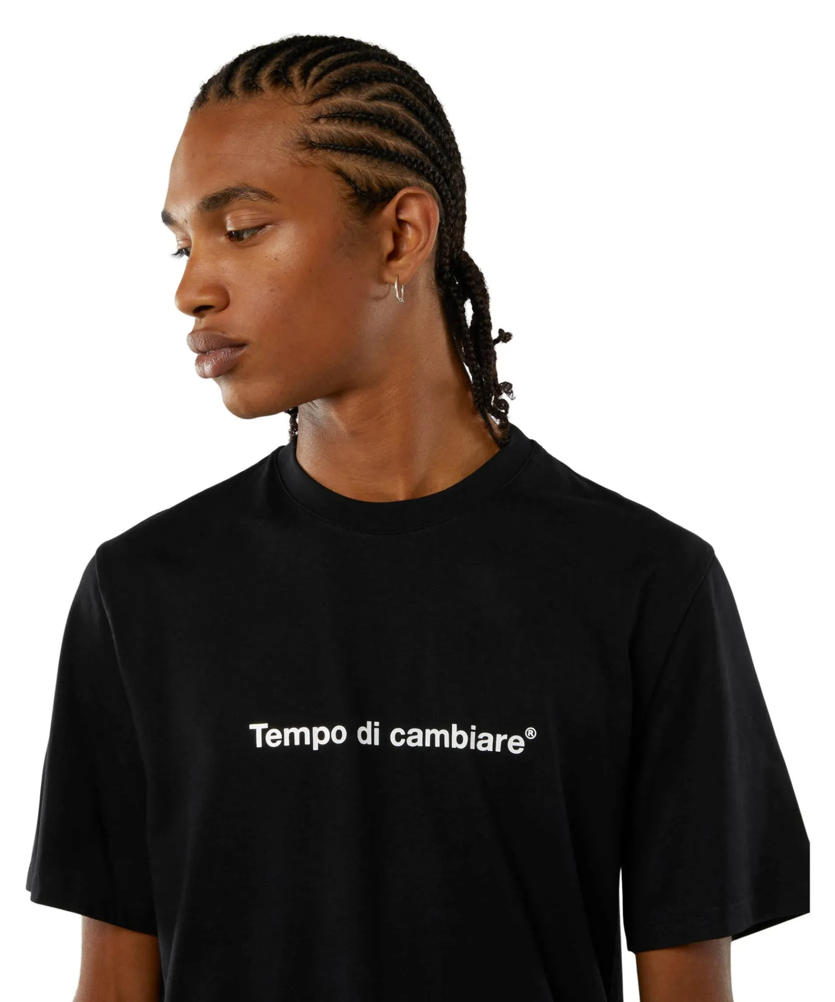 T-Shirt Girocollo Con Quote "Tempo Di Cambiare"^MSGM Best Sale