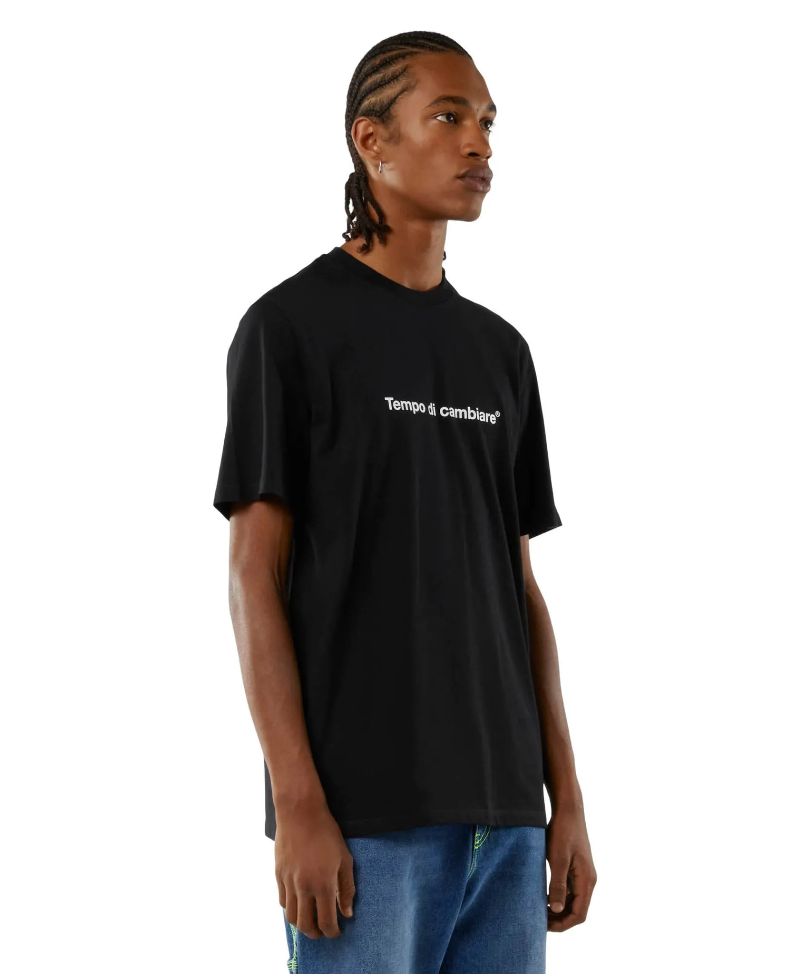 T-Shirt Girocollo Con Quote "Tempo Di Cambiare"^MSGM Best Sale