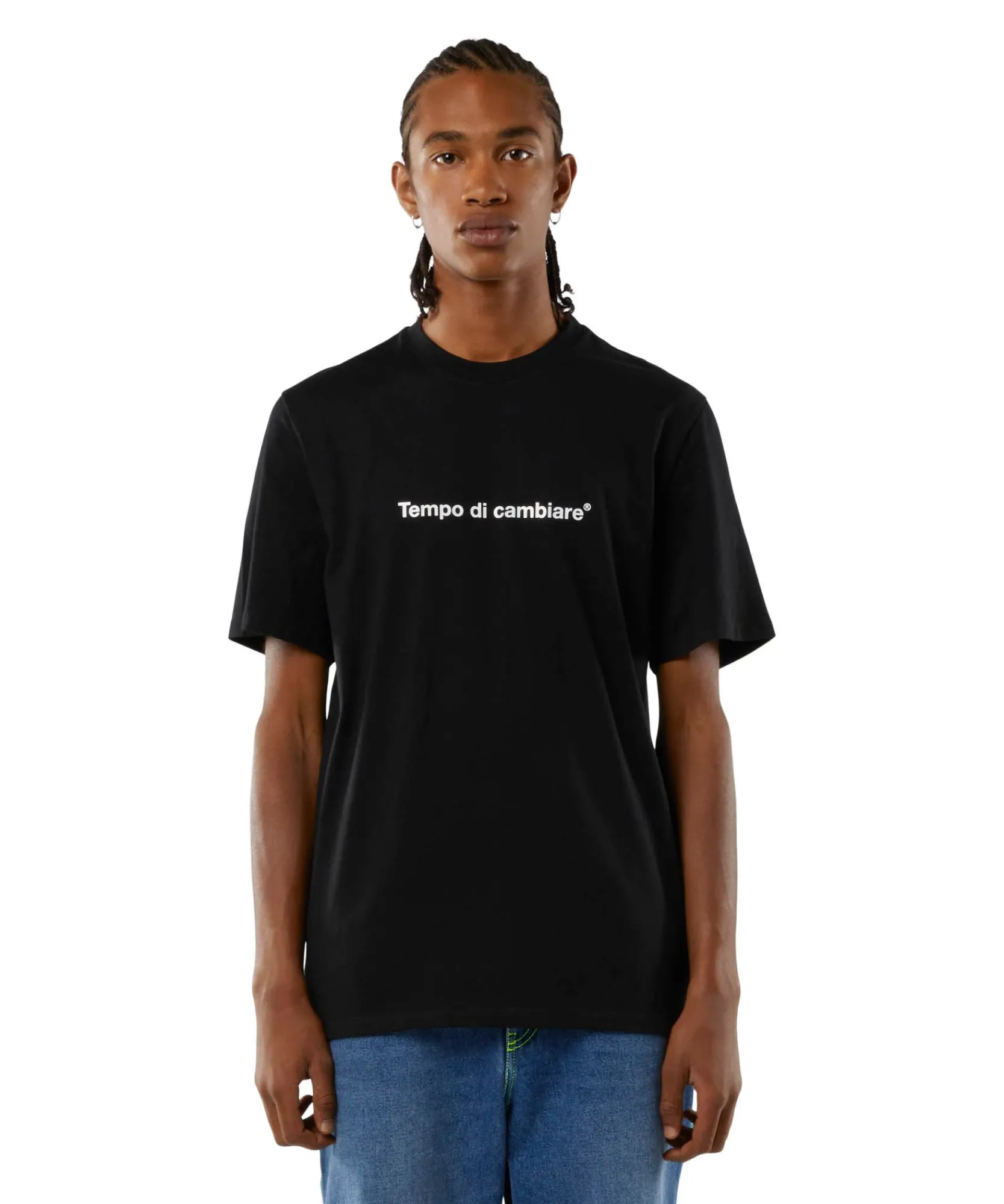 T-Shirt Girocollo Con Quote "Tempo Di Cambiare"^MSGM Fashion