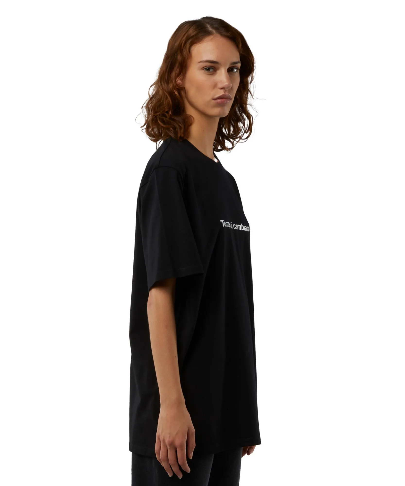 T-Shirt Girocollo Con Quote "Tempo Di Cambiare"^MSGM Fashion