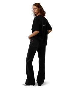 T-Shirt Girocollo Con Quote "Vorrei Vivere Di Inizi"^MSGM Cheap