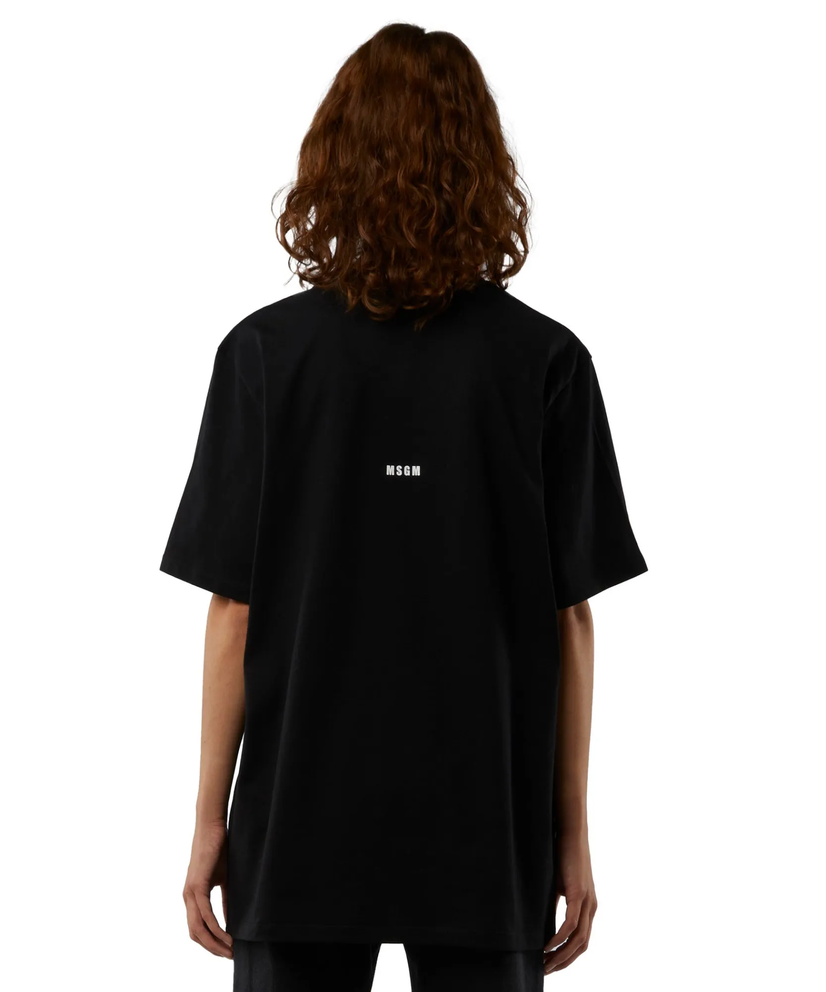 T-Shirt Girocollo Con Quote "Vorrei Vivere Di Inizi"^MSGM Cheap