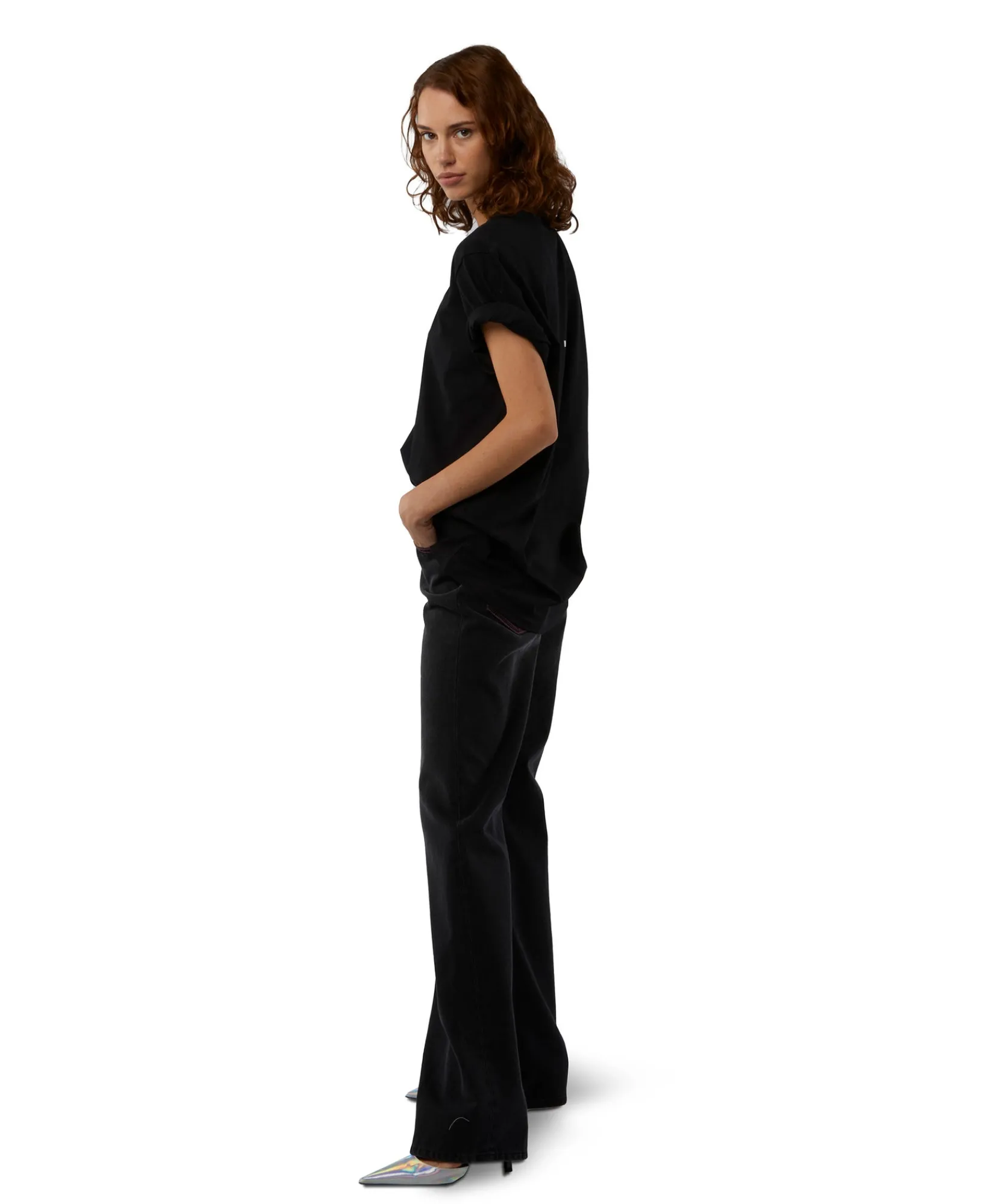 T-Shirt Girocollo Con Quote "Non So Dovema Insieme"^MSGM Sale
