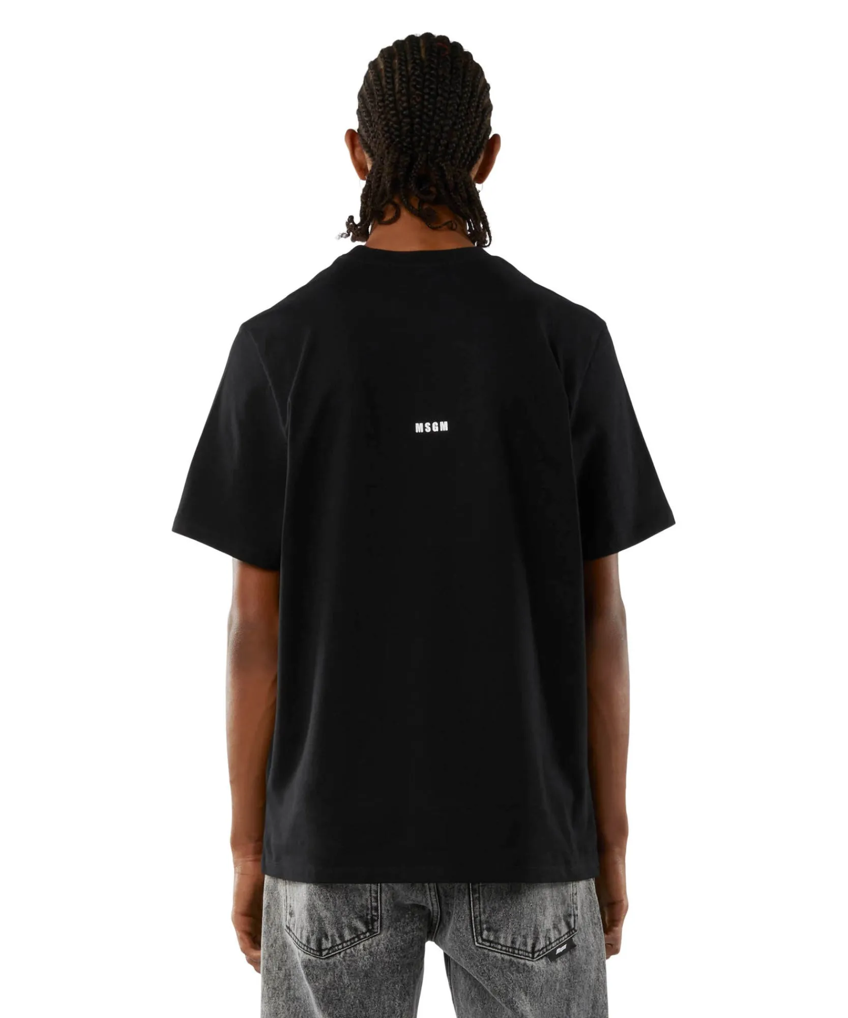 T-Shirt Girocollo Con Quote "Never Look Back It'S All Ahead"^MSGM Shop