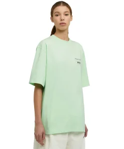 T-Shirt Girocollo In Cotone Organico Della Capsule Fantastic Green^MSGM Outlet