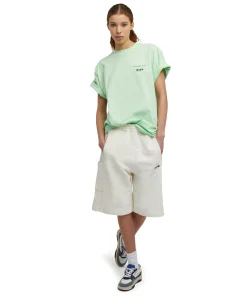 T-Shirt Girocollo In Cotone Organico Della Capsule Fantastic Green^MSGM Outlet