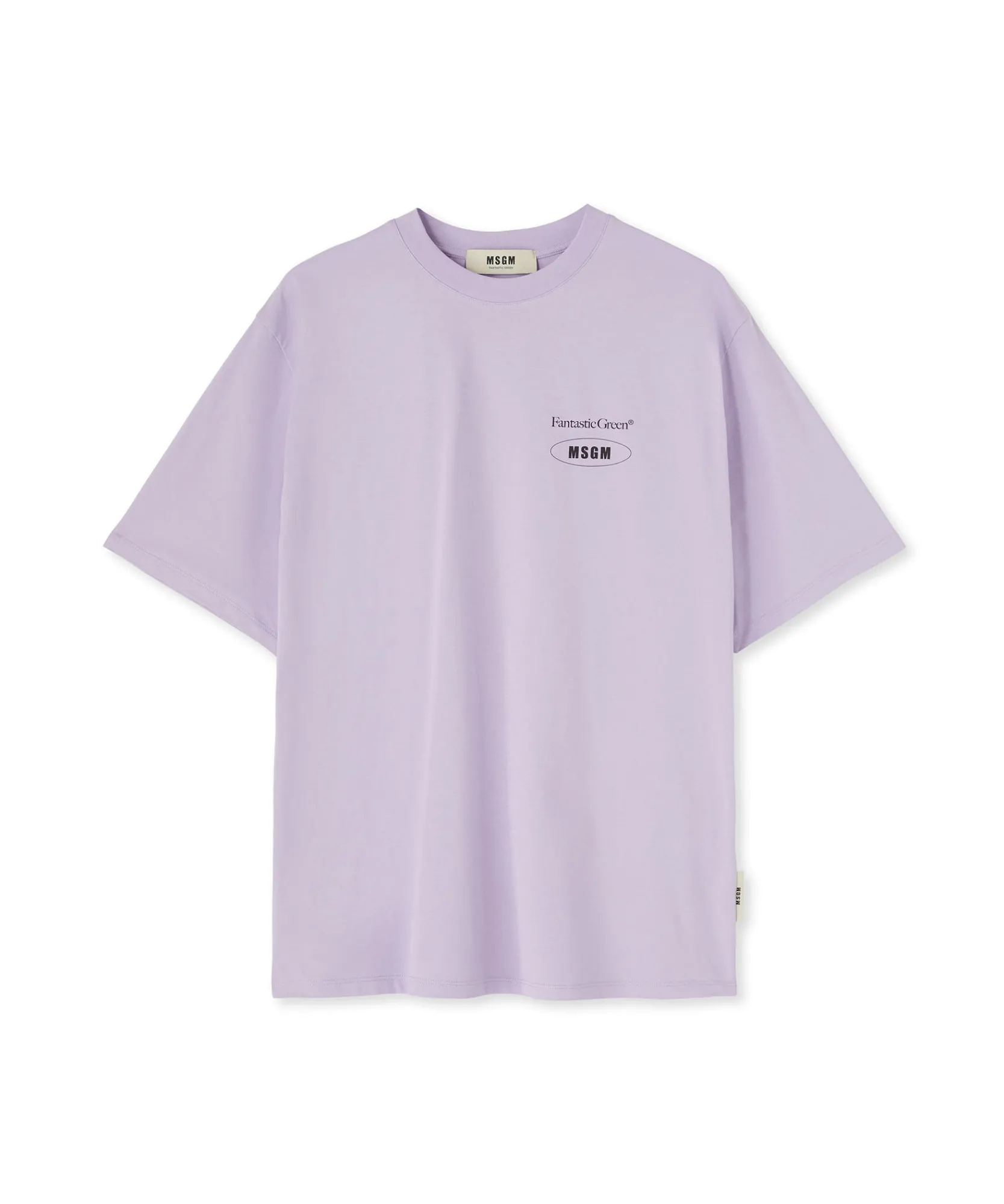 T-Shirt Girocollo In Cotone Organico Della Capsule Fantastic Green^MSGM Flash Sale