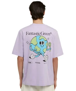 T-Shirt Girocollo In Cotone Organico Della Capsule Fantastic Green^MSGM Flash Sale