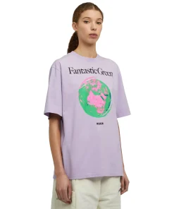 T-Shirt Girocollo In Cotone Organico Della Capsule Fantastic Green^MSGM Online
