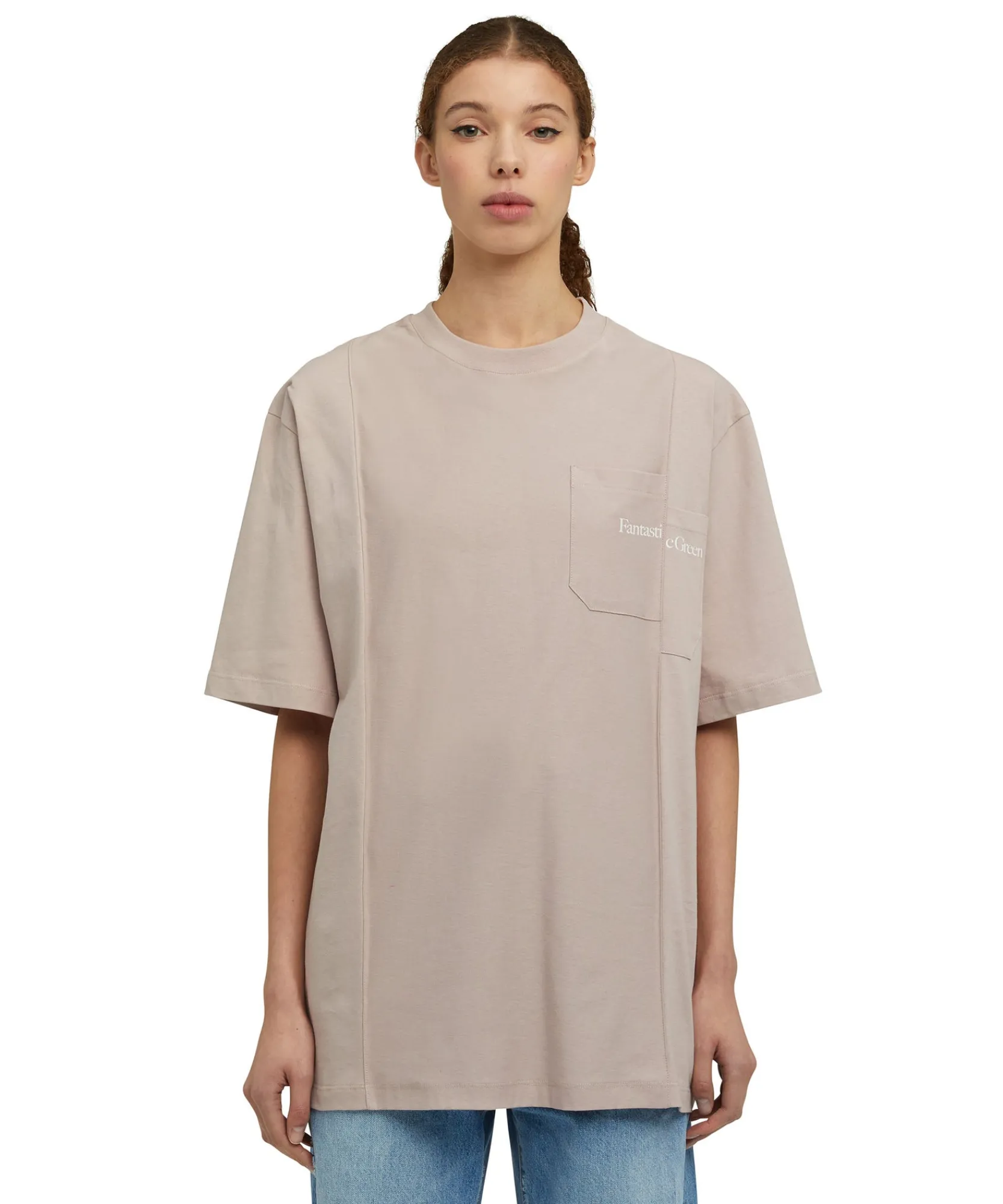 T-Shirt Girocollo In Cotone Organico Della Capsule Fantastic Green^MSGM Cheap