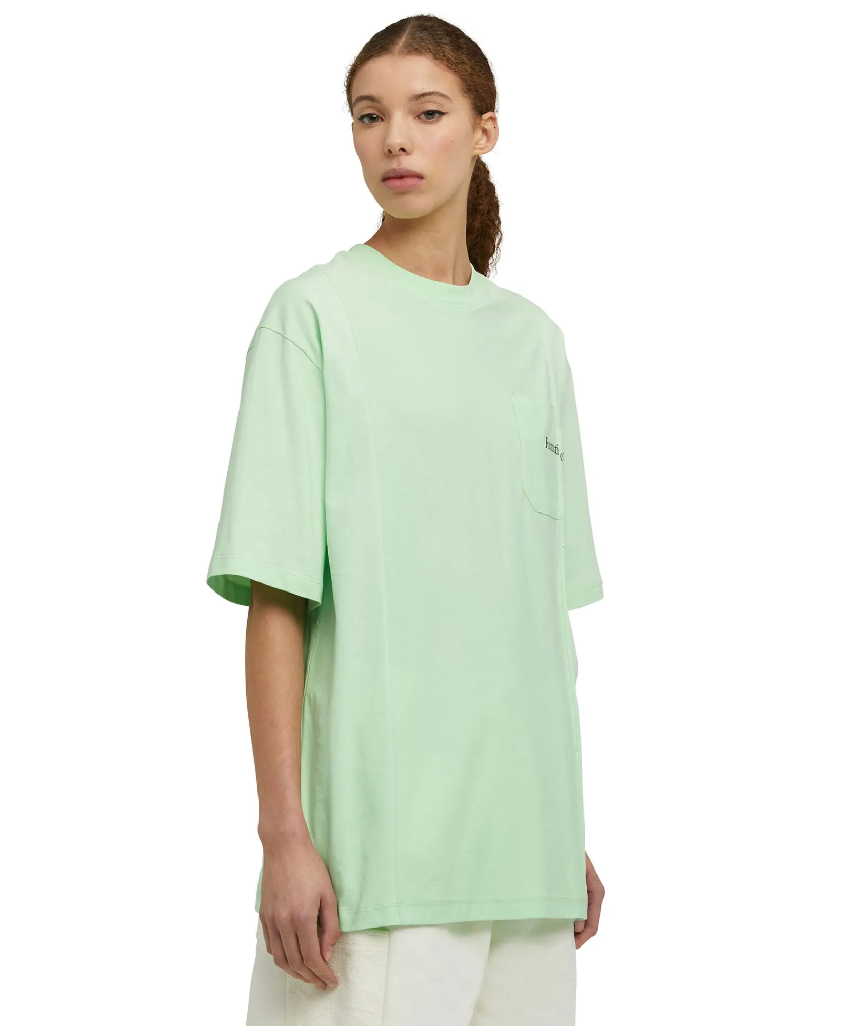 T-Shirt Girocollo In Cotone Organico Della Capsule Fantastic Green^MSGM Cheap