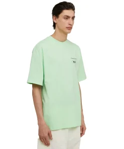 T-Shirt Girocollo In Cotone Organico Della Capsule Fantastic Green^MSGM Fashion