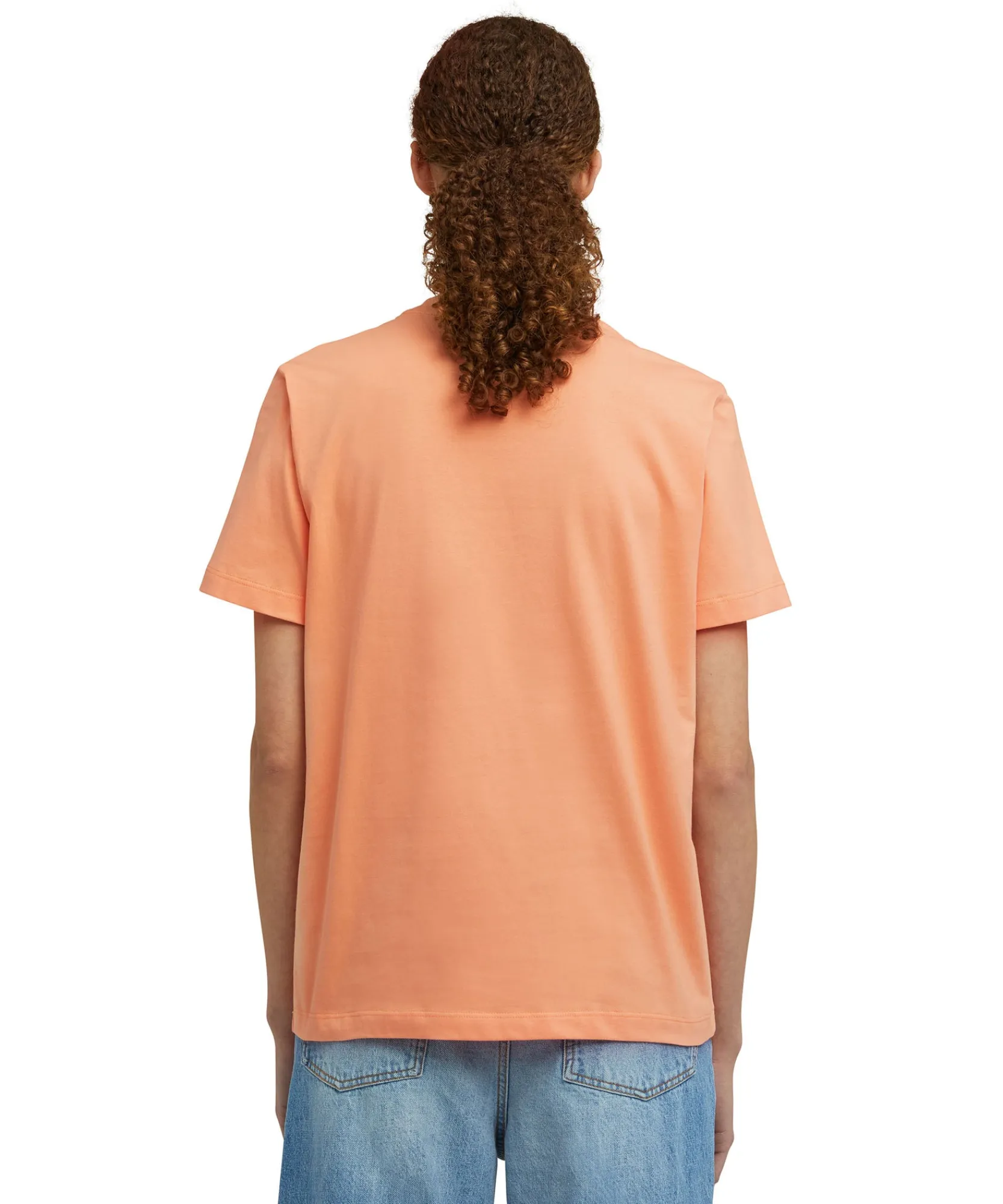 T-Shirt Girocollo In Cotone Con Micro Logo ^MSGM Online