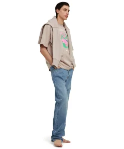 T-Shirt Girocollo In Cotone Organico Della Capsule Fantastic Green^MSGM Hot