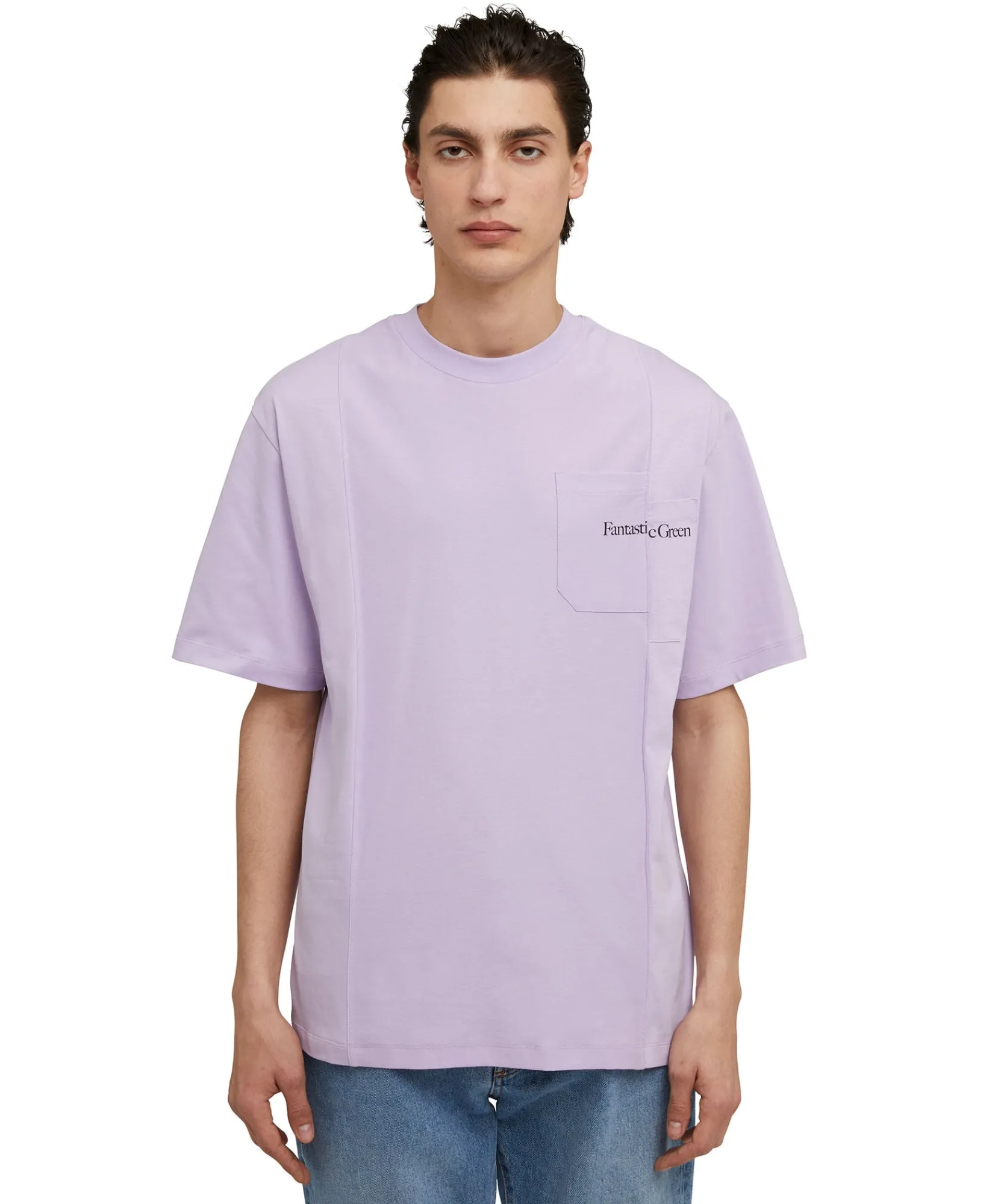 T-Shirt Girocollo In Cotone Organico Della Capsule Fantastic Green^MSGM Best Sale