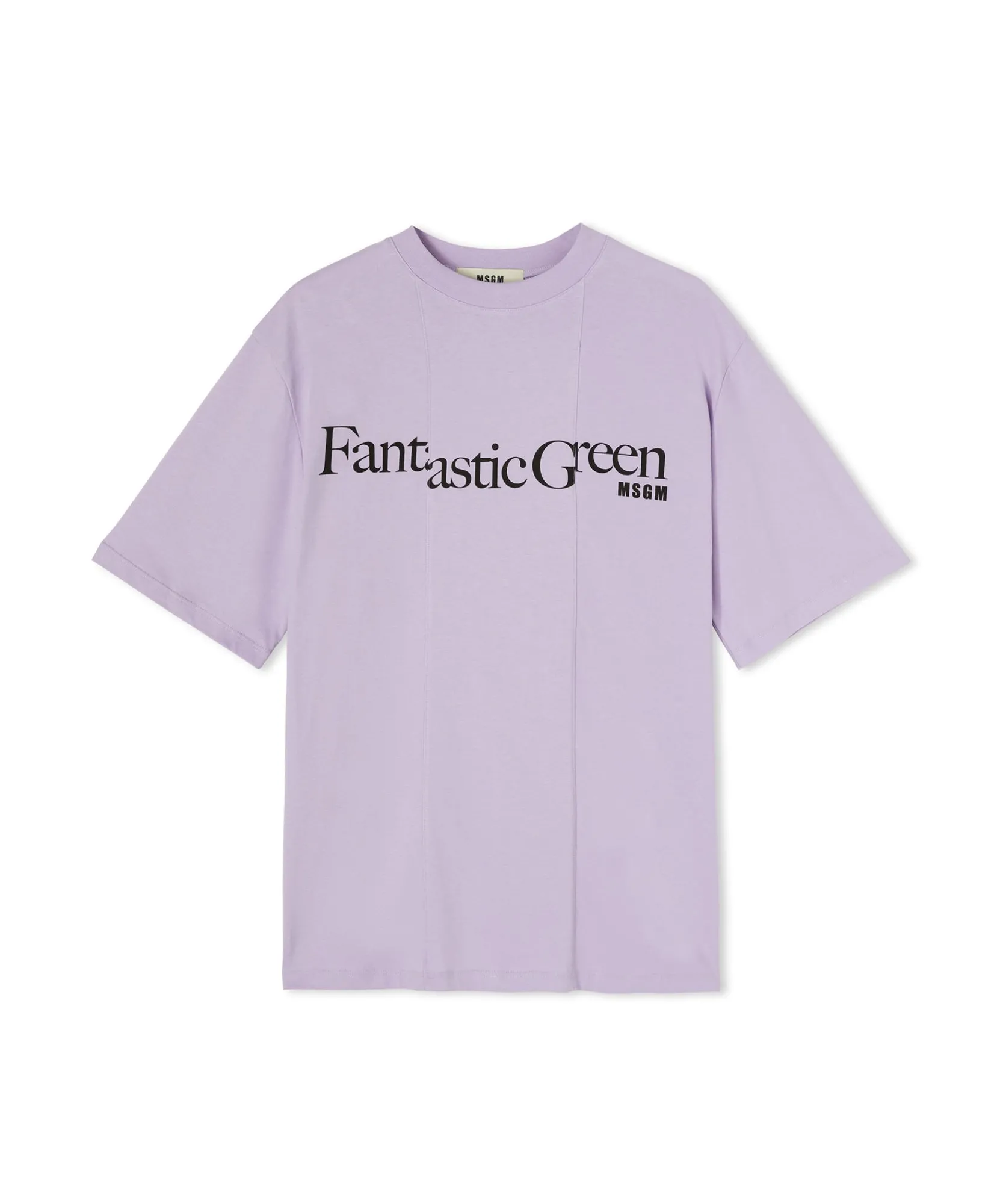 T-Shirt Girocollo In Cotone Organico Della Capsule Fantastic Green^MSGM Discount