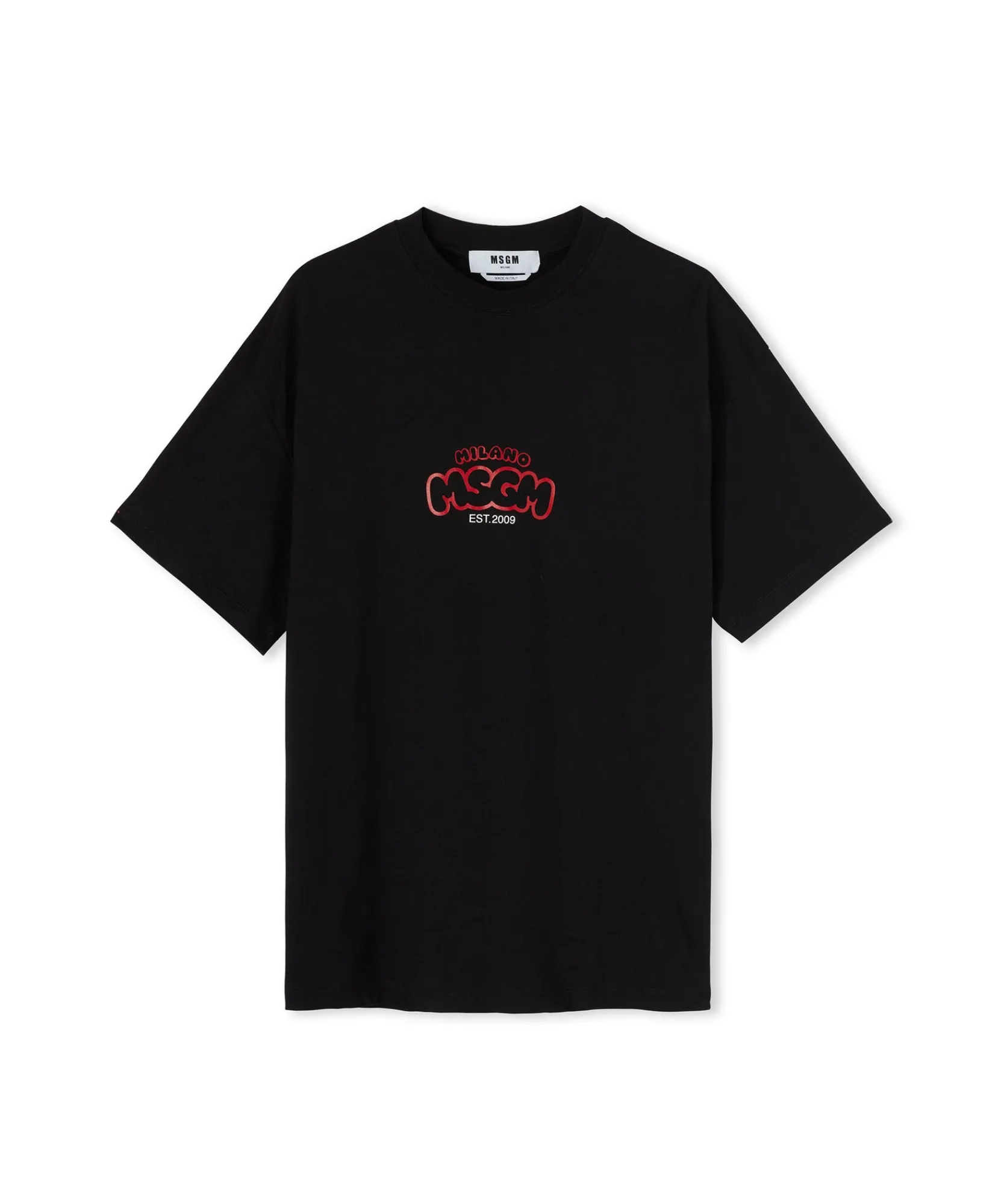 T-Shirt Girocollo In Cotone Con Logo E Grafica "Cocktail" Burro Studio X ^MSGM Clearance