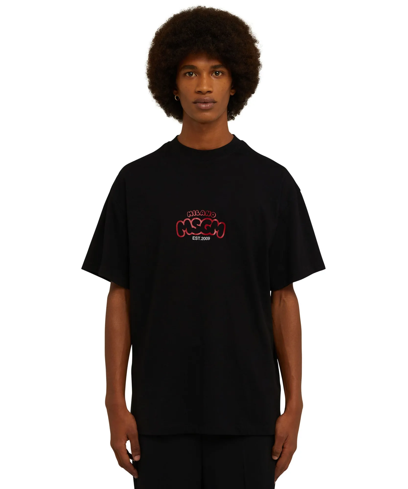 T-Shirt Girocollo In Cotone Con Logo E Grafica "Cocktail" Burro Studio X ^MSGM Clearance
