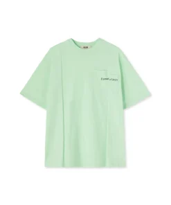 T-Shirt Girocollo In Cotone Organico Della Capsule Fantastic Green^MSGM New