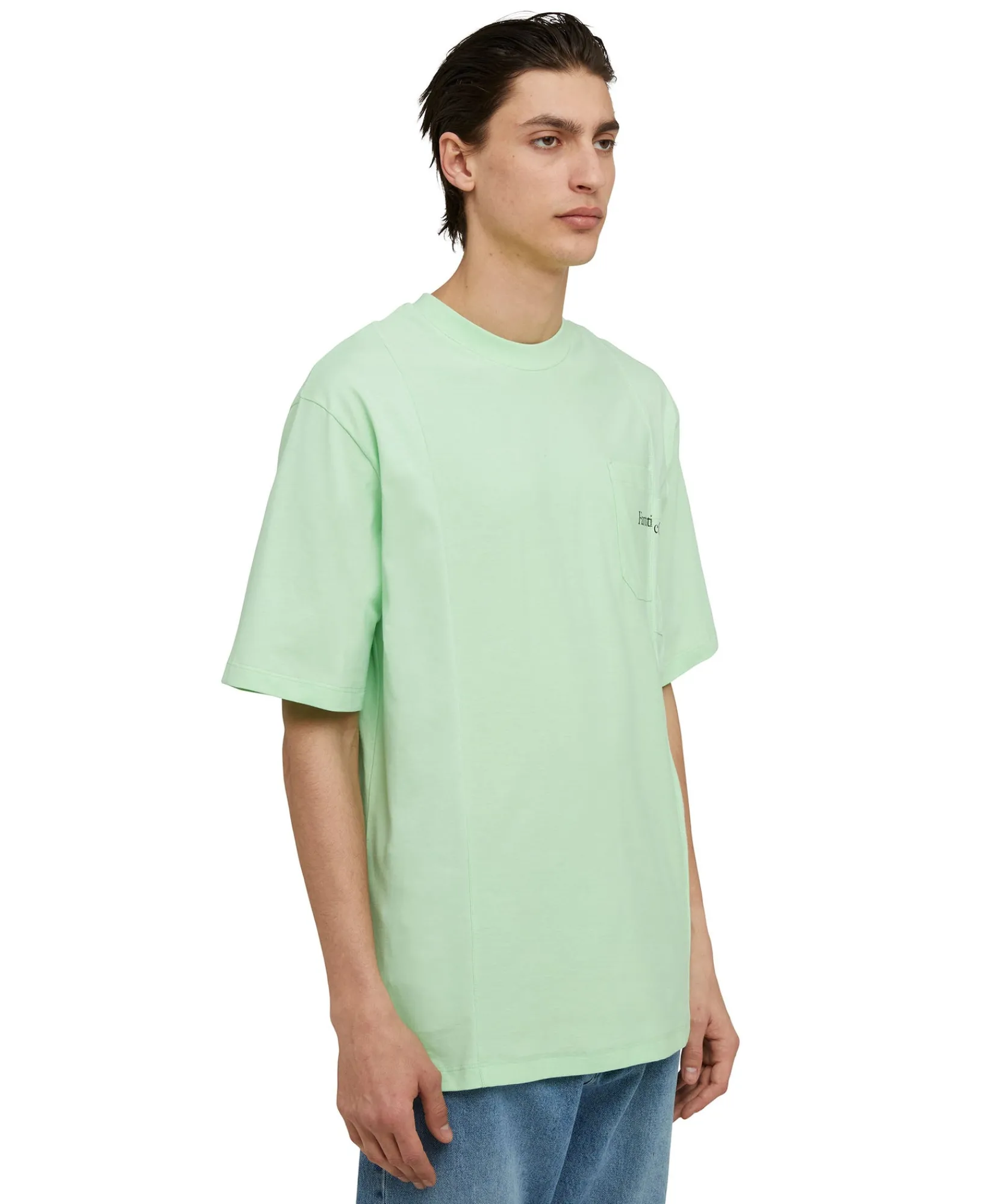 T-Shirt Girocollo In Cotone Organico Della Capsule Fantastic Green^MSGM New