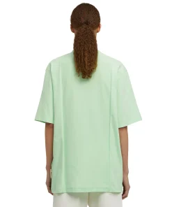 T-Shirt Girocollo In Cotone Organico Della Capsule Fantastic Green^MSGM New