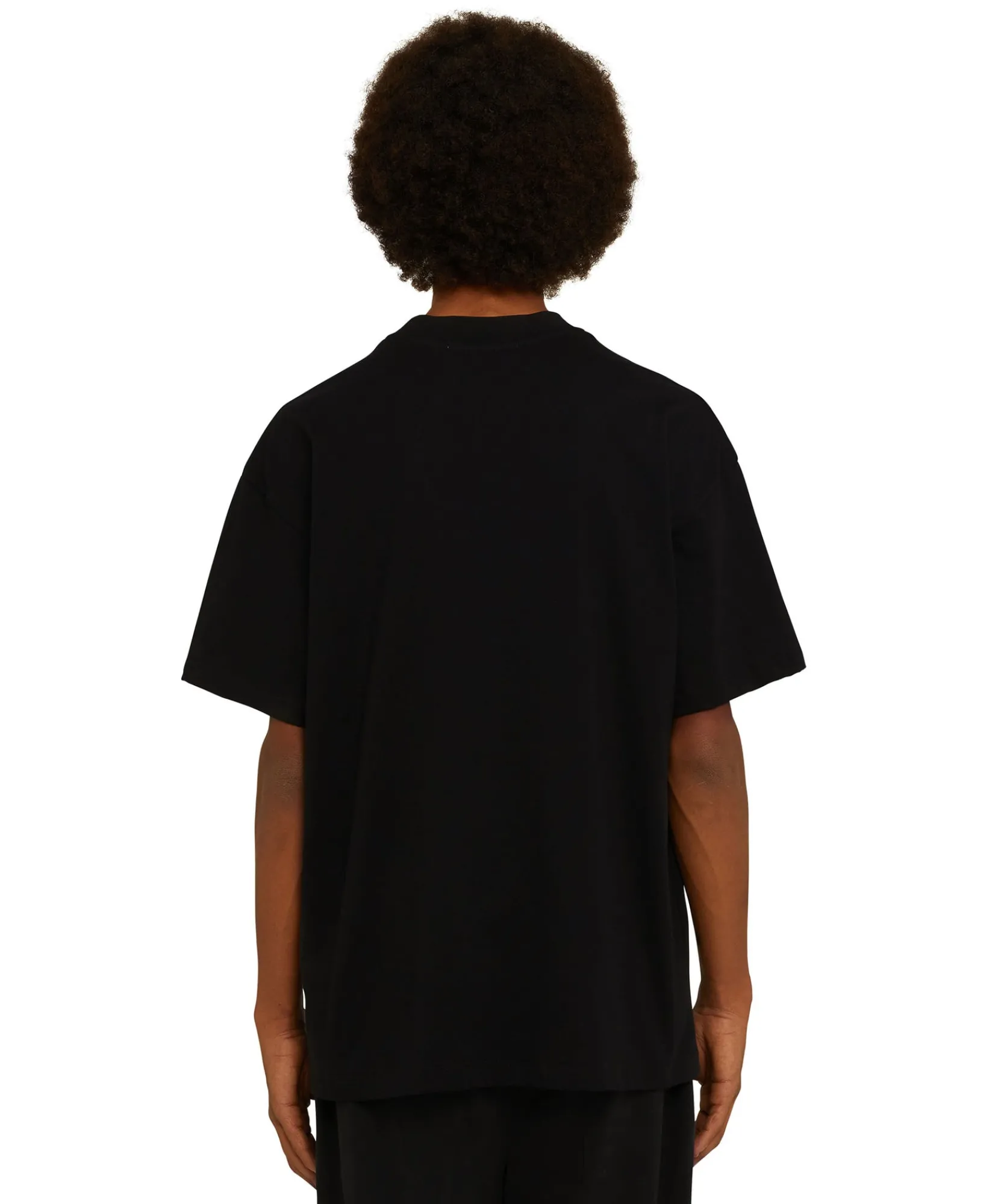 T-Shirt Girocollo In Cotone Con Nuovo Logo Pennellato^MSGM Cheap